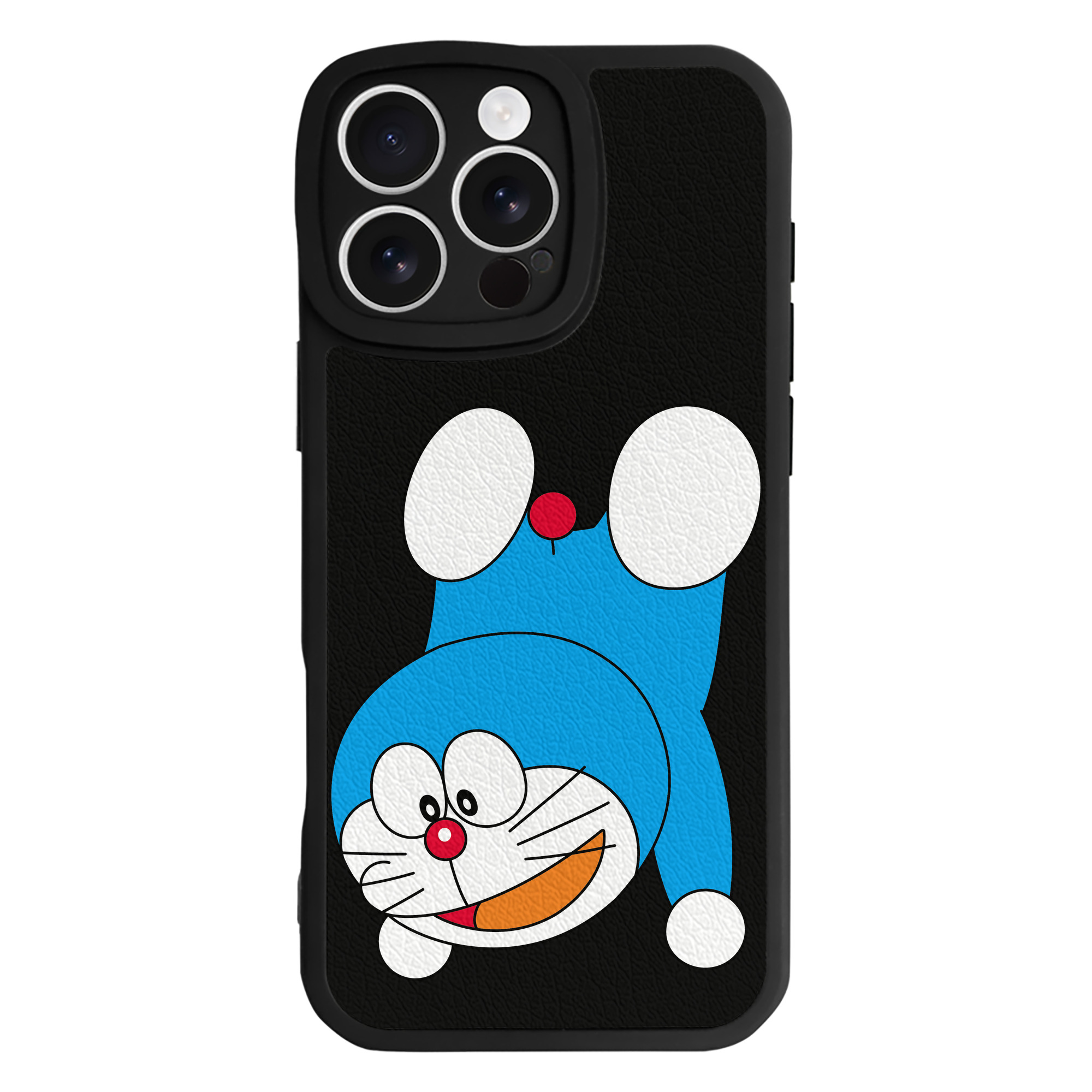 （画像用） ドラえもん Doraemon 【iPhone 16シリーズ対応】シリコンスマホケース（レザー調） 材質：シリコン